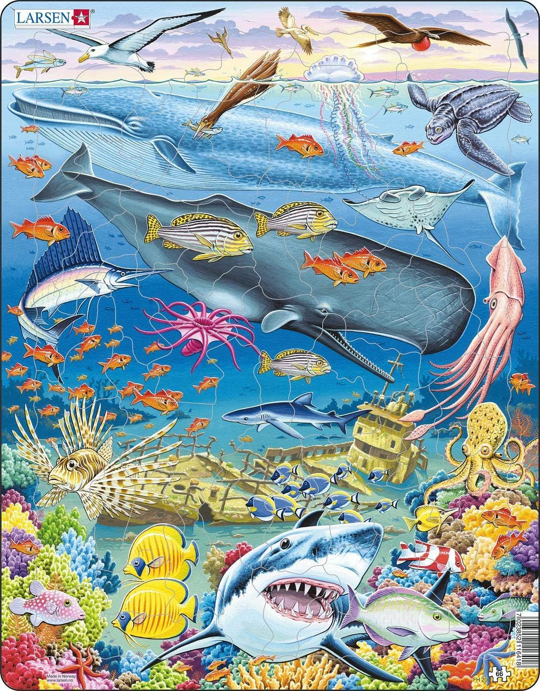 Larson Whale Reef 66pc Jigsaw Puzzle