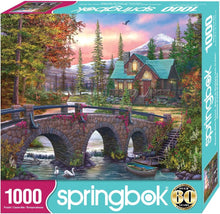 Load image into Gallery viewer, SPRINGBOK MOUNTAIN HOME SUNRISE 1000PC JIGSAW PUZZLE