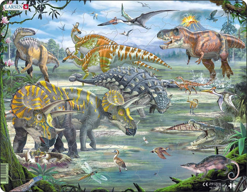 Larson Dinosaurs Children's 65pc Jigsaw Puzzle