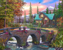 Load image into Gallery viewer, SPRINGBOK MOUNTAIN HOME SUNRISE 1000PC JIGSAW PUZZLE