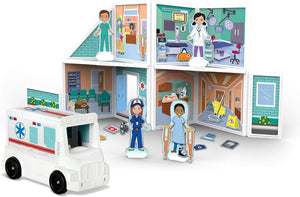 Melissa & Doug Magnetivity Magnetic Building Play Set-Hospital-30655