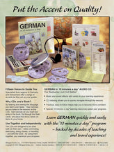 Load image into Gallery viewer, Bilingual Book GERMAN in 10 minutes a day® BOOK + AUDIO