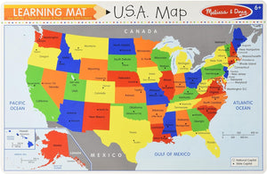 Melissa & Doug The United States Write A Mat Single Placemat