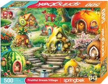 Load image into Gallery viewer, SPRINGBOK FRUITFUL DREAM VILLAGE 500pc JIGSAW PUZZLE