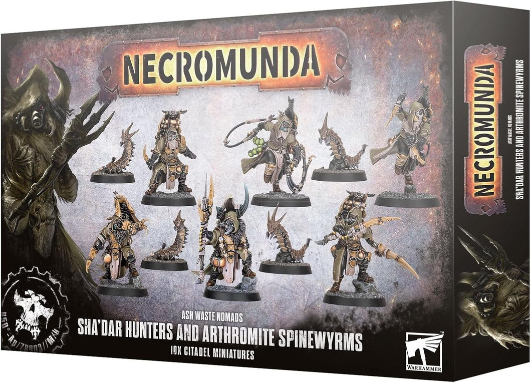 Necromunda Ash Waste Nomads SHA'DAR HUNTERS & ARTHROMITE SPINEWYRMS #301-56