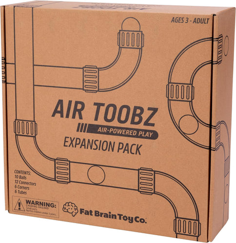 Fat Brain Toys Air Toobz Expansion Pack - Air-Powered STEM Building Toy