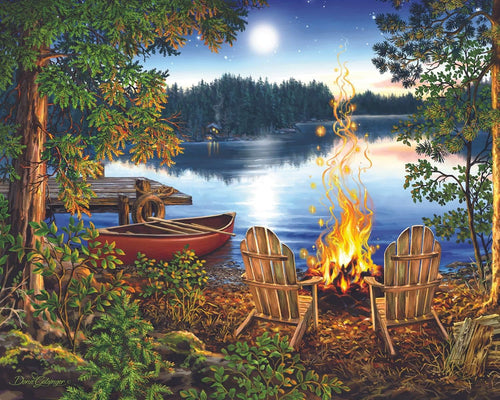 Springbok Lakeside Canoe 1000 Piece Wooden Jigsaw Puzzle
