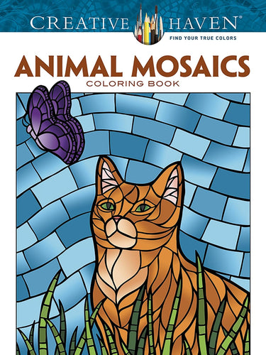 Creative Haven Animals Mosaic Coloring Book