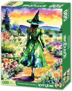 SPRINGBOK THE GREEN WITCH'S JOURNEY LIMITED RELEASE 500pc JIGSAW PUZZLE