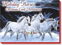 Load image into Gallery viewer, Leanin Tree Holiday Horses Christmas Cards Assortment #90205