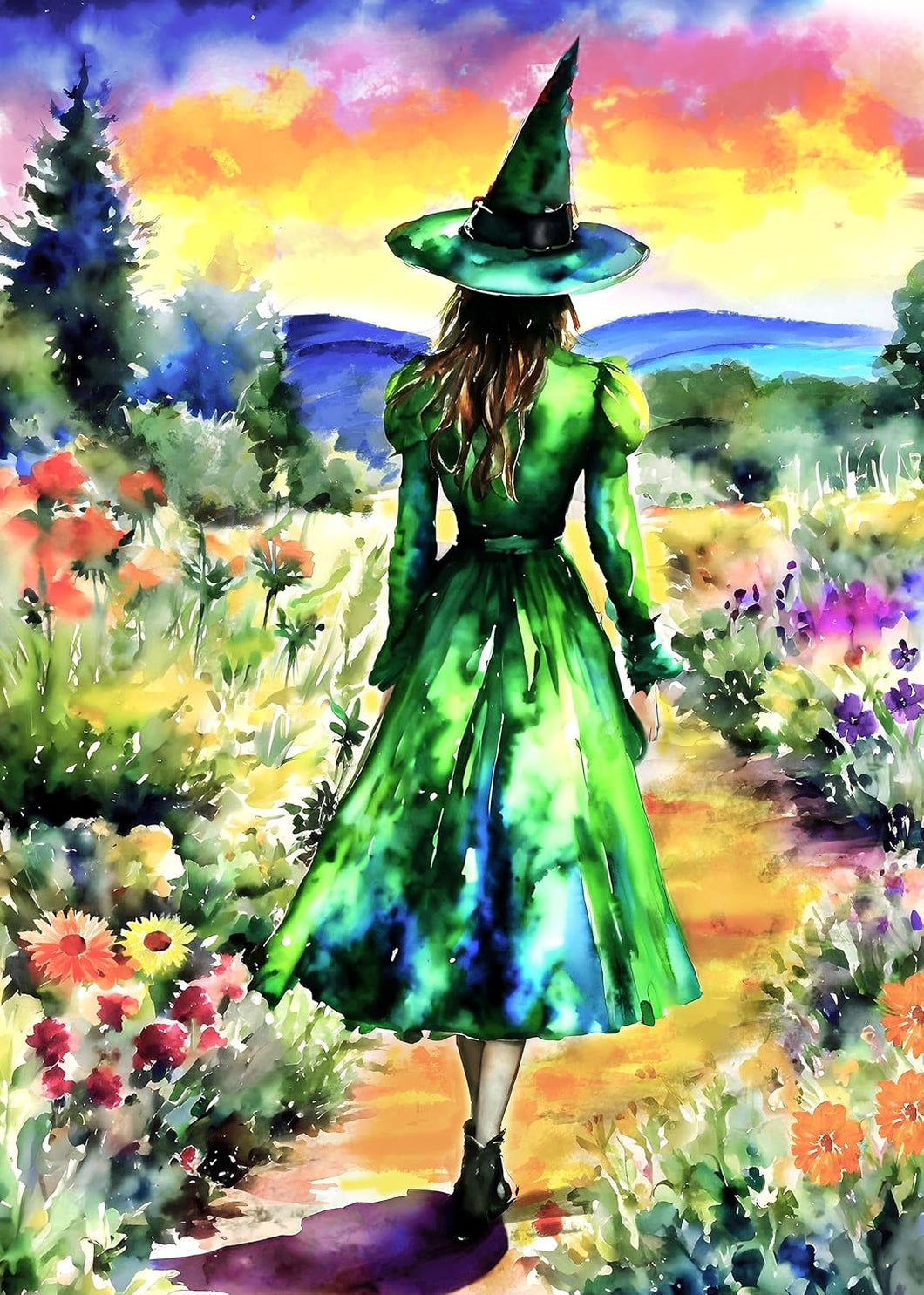 SPRINGBOK THE GREEN WITCH'S JOURNEY LIMITED RELEASE 500pc JIGSAW PUZZLE