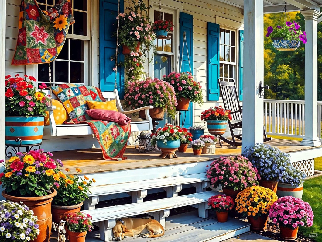 SPRINGBOK FRONT PORCH 500pc JIGSAW PUZZLE