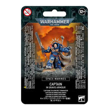 Load image into Gallery viewer, WARHAMMER 40K SPACE MARINES CAPTAIN IN GRAVIS ARMOUR #48-70