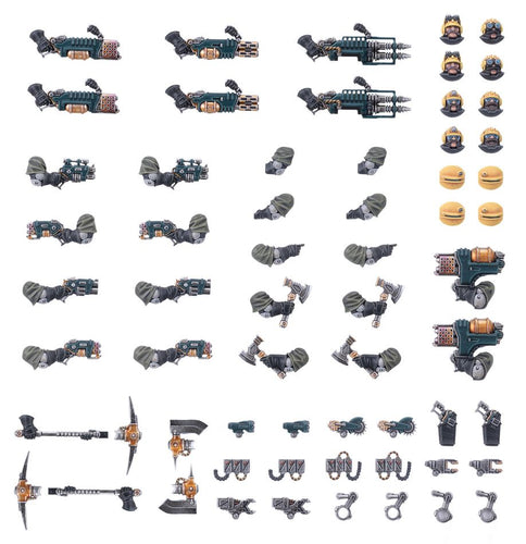 Warhammer NECROMUNDA :IRONHEAD SQUAT PROSPECTORS WEAPONS & UPG #301-53