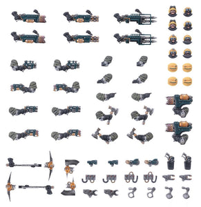 Warhammer NECROMUNDA :IRONHEAD SQUAT PROSPECTORS WEAPONS & UPG #301-53
