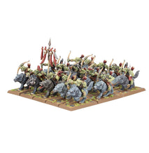 Load image into Gallery viewer, Warhammer: The Old World: Orc &amp; Goblin Tribes: Goblin Wolf Rider Mob #09-09