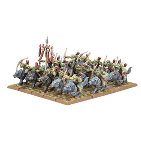 Warhammer: The Old World: Orc & Goblin Tribes: Goblin Wolf Rider Mob #09-09