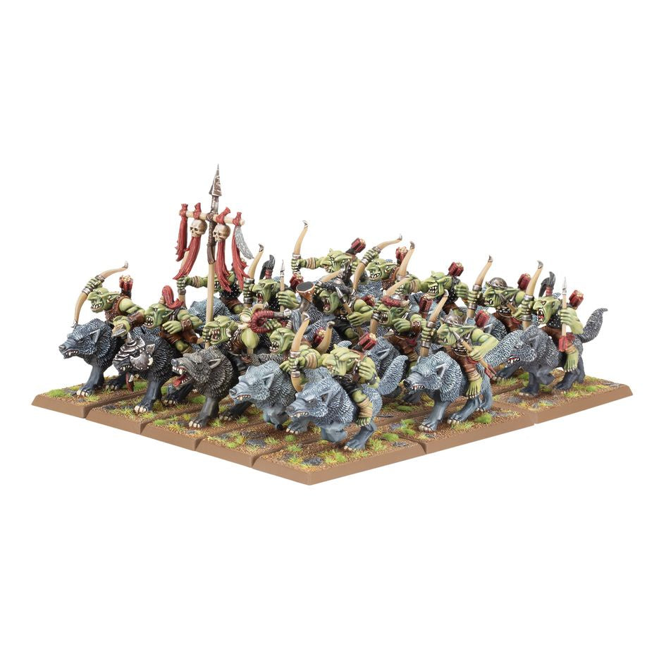 Warhammer: The Old World: Orc & Goblin Tribes: Goblin Wolf Rider Mob #09-09