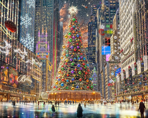 SPRINGBOK CHRISTMAS IN THE CITY 1000PC JIGSAW PUZZLE