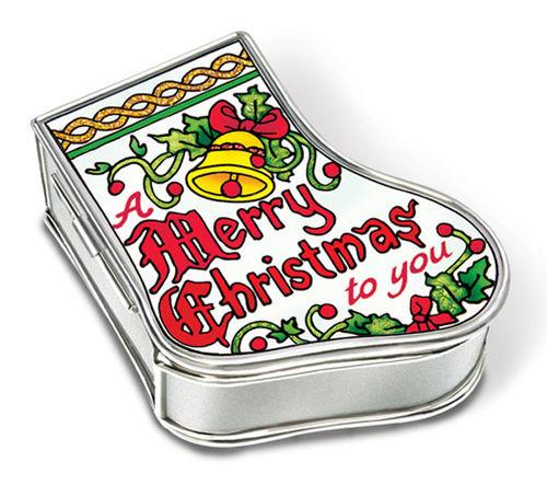 Christmas Petite Stocking Merry Christmas Box with ornament