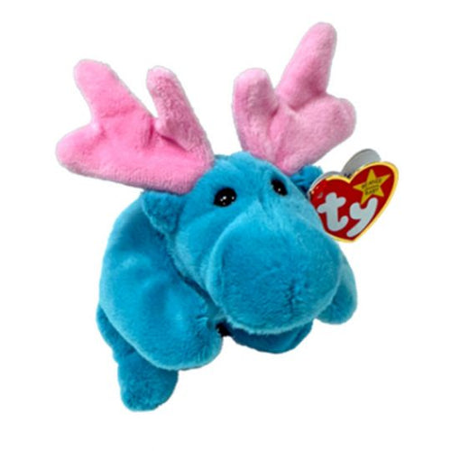 TY Beanie Babies Hudson the Teal Blue Moose 8