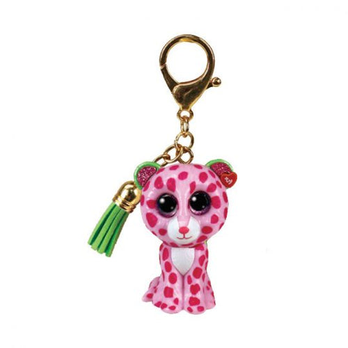 TY Mini Boo Glamour the Pink Leopard