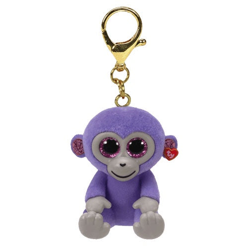 TY Mini Boos Key Clip Grapes the Monkey