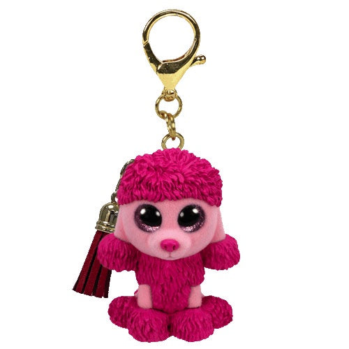 TY Mini Boos Key Clips Patsy the Pink Poodle