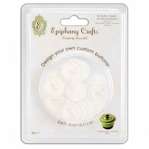 Epiphany Crafts Self-Adhesive Round Buttons BSA-11
