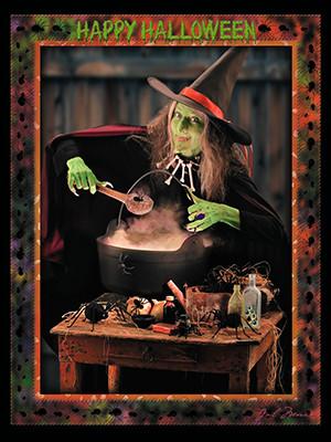 Happy Halloween Witch Brew Greeting Card