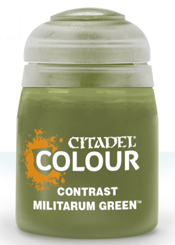 CITADEL COLOUR CONTRAST: MILITARUM GREEN (18ML) #29-24