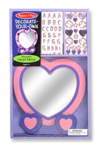 Melissa & Doug Decorate Your Own Heart Mirror