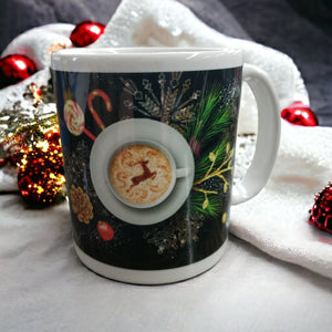 Leanin Tree Fa La La La Latte Ceramic  Christmas Gift Mug #56440