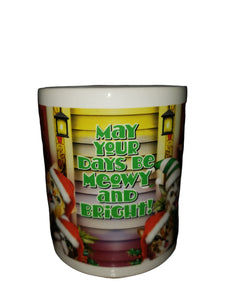 Leanin Tree May Your Days Be Meowy Ceramic Gift Mug #56435