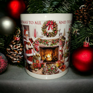 Leanin Tree Merry Christmas To All Ceramic Gift Mug #56436