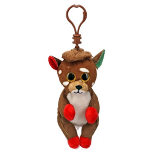 TY Key Clip Beanie Bellies Juno the Reindeer