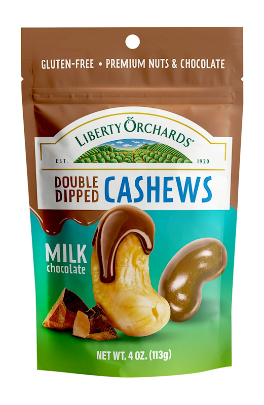 Liberty Orchards Double Dipped Cashews Milk Chocolate 4oz Bag