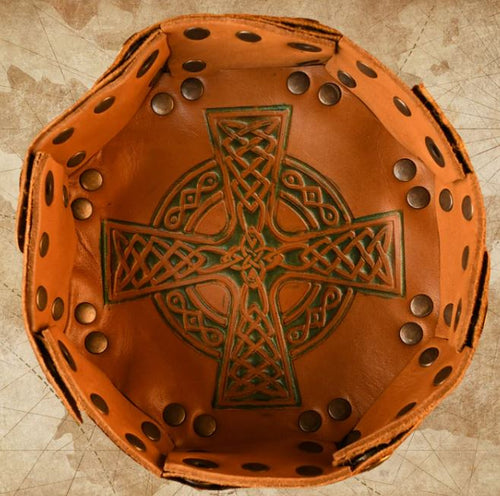 Celtic Leather Dice Tray