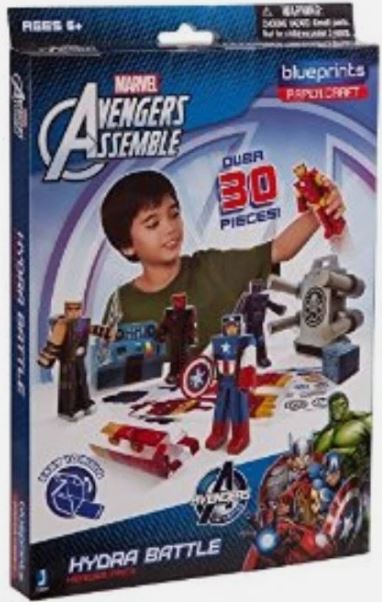 Blueprints Papercraft Avengers Assemble Hydra Battle