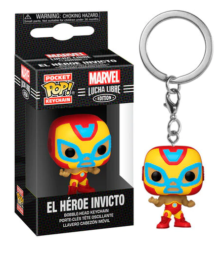 Funko POP Keychain: Marvel Luchadores-  Iron Man