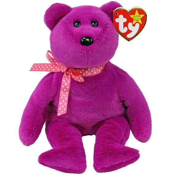 Ty Commemorative 30th Anniversary Beanie Baby- Magenta II