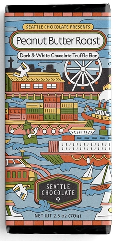 Seattle Chocolate Maeve Peanut Butter Roast 2.5oz Truffle Bar