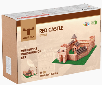 Red Castle 1800pcs Mini Bricks Construction Set