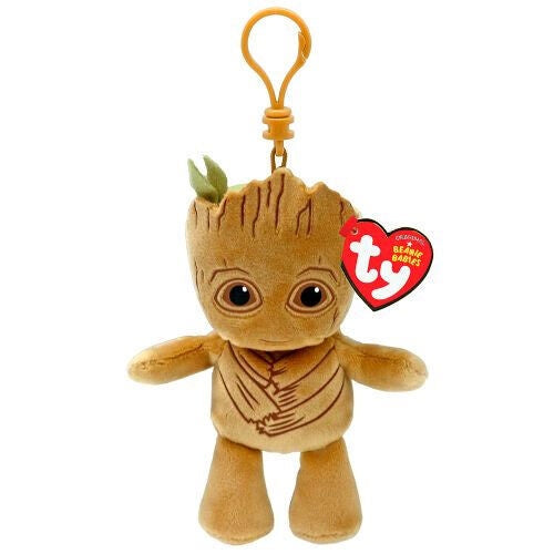 TY Marvel GROOT - floppy Keyclip