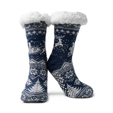 Load image into Gallery viewer, Two Left Feet Mistletoes Slipper Socks