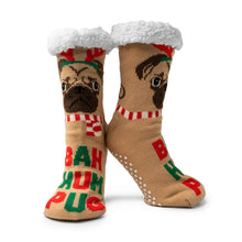 Load image into Gallery viewer, Two Left Feet Mistletoes Slipper Socks