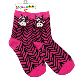 TY Zoey Zebra Socks