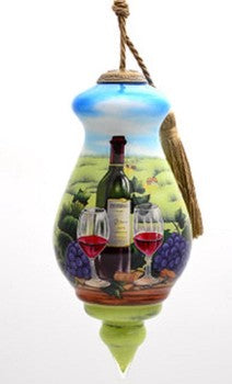 Vineyard Hand Painted Christmas Ornament