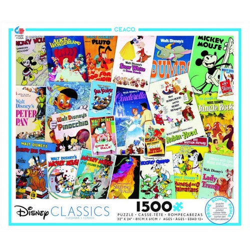 Disney Posters Classics 1500pc Puzzle