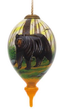 Woodland Morning Hand Painted Christmas Ornament